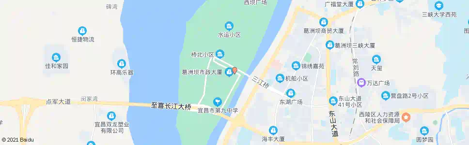 宜昌西坝桥头_公交站地图_宜昌公交_妙搜公交查询2024