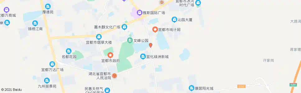 宜昌宜化绿洲_公交站地图_宜昌公交_妙搜公交查询2024