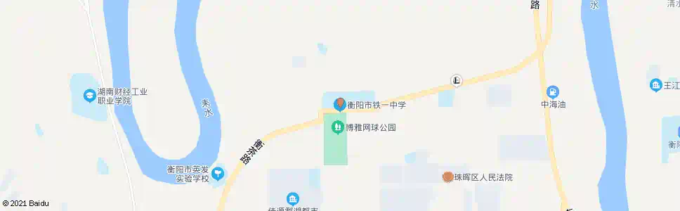 衡阳铁一中学正门_公交站地图_衡阳公交_妙搜公交查询2024