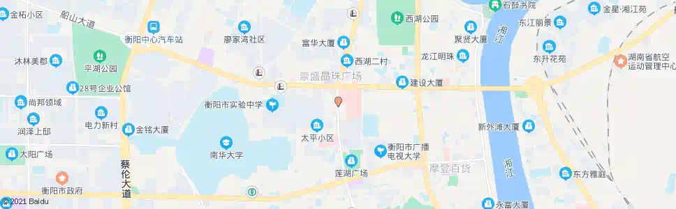 衡阳附一西门(蒸湘北路)_公交站地图_衡阳公交_妙搜公交查询2024