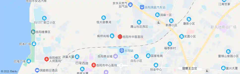 岳阳中医院_公交站地图_岳阳公交_妙搜公交查询2024