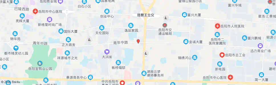 岳阳琵琶王立交桥南_公交站地图_岳阳公交_妙搜公交查询2024