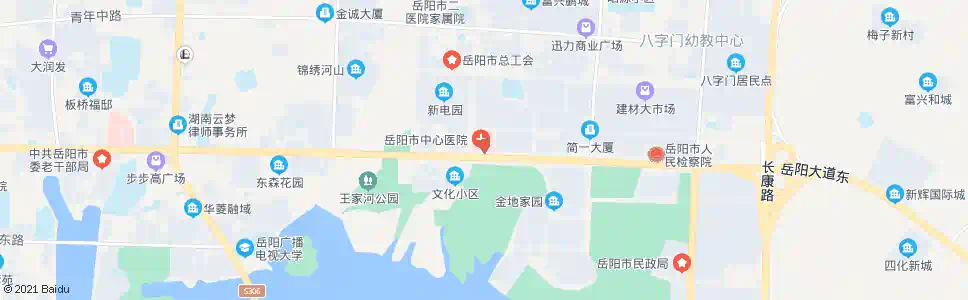 岳阳市一医院东院_公交站地图_岳阳公交_妙搜公交查询2024