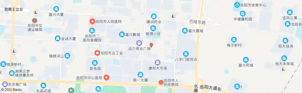 岳阳屈原路口_公交站地图_岳阳公交_妙搜公交查询2024