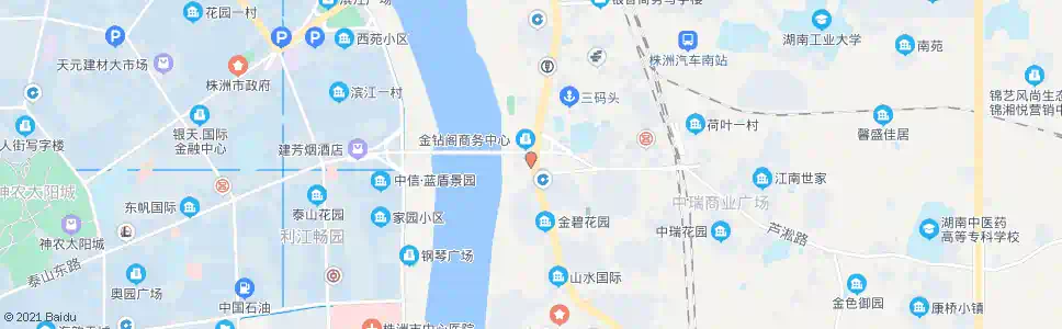 株洲中南食品大市场_公交站地图_株洲公交_妙搜公交查询2024