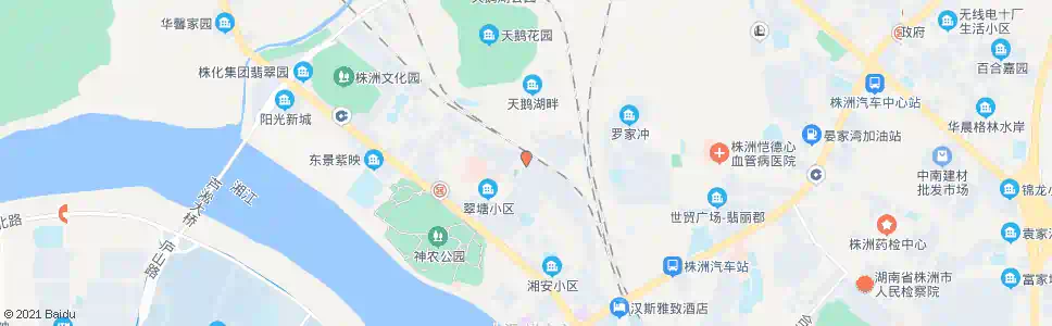 株洲公园路_公交站地图_株洲公交_妙搜公交查询2024