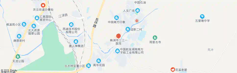 株洲三三一医院_公交站地图_株洲公交_妙搜公交查询2024