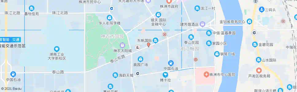 株洲泰山东路_公交站地图_株洲公交_妙搜公交查询2024