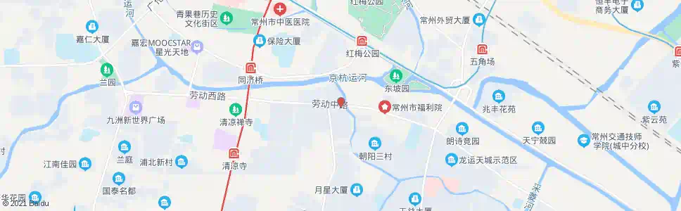 常州劳动路龙游路_公交站地图_常州公交_妙搜公交查询2024