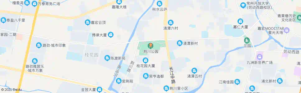 常州荆川公园(回车场)_公交站地图_常州公交_妙搜公交查询2024