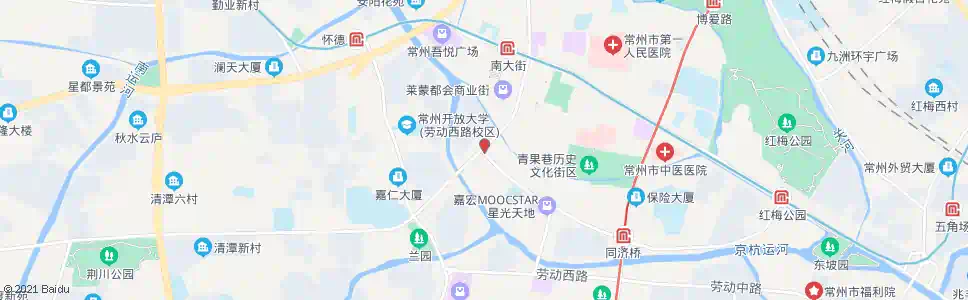 常州广化街吊桥路(苏宁电器)_公交站地图_常州公交_妙搜公交查询2024