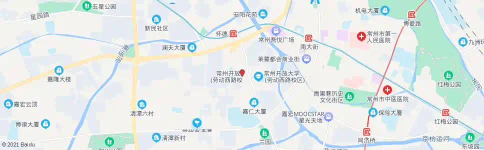 常州会馆浜路劳动路_公交站地图_常州公交_妙搜公交查询2024