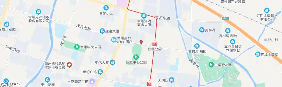 常州汉江路庐山路_公交站地图_常州公交_妙搜公交查询2024