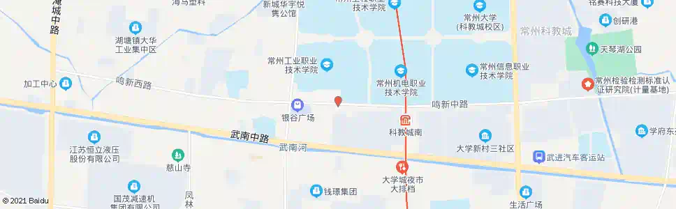 常州鸣新路兰陵路_公交站地图_常州公交_妙搜公交查询2024