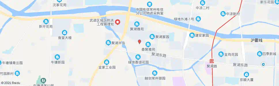 常州聚湖家园南_公交站地图_常州公交_妙搜公交查询2024