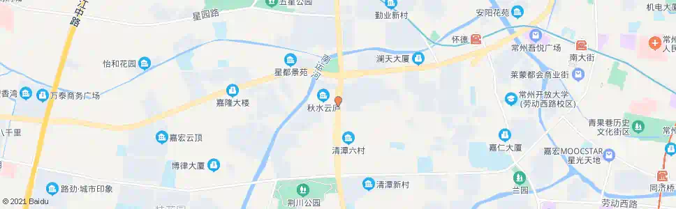 常州长江路怀德路_公交站地图_常州公交_妙搜公交查询2024