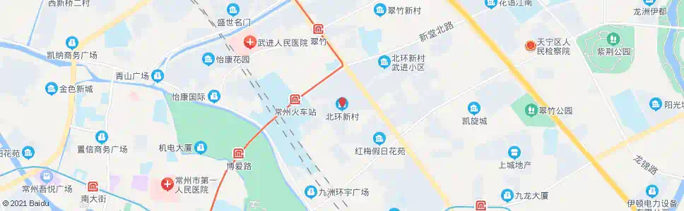 常州北环新村_公交站地图_常州公交_妙搜公交查询2024