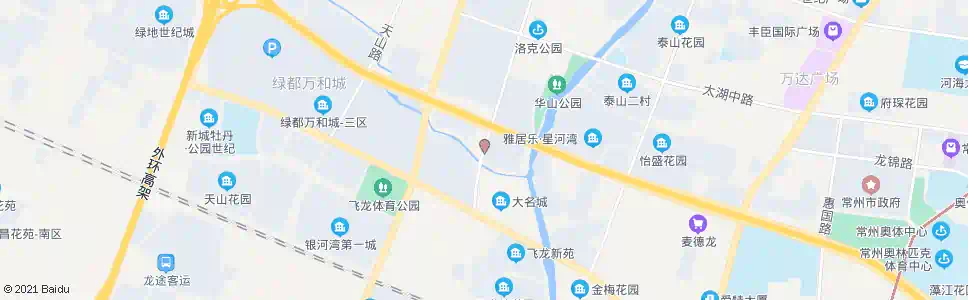 常州华山路龙城大道(大名城北)_公交站地图_常州公交_妙搜公交查询2024