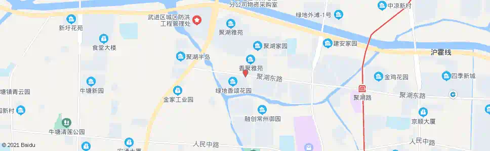 常州聚湖桥东_公交站地图_常州公交_妙搜公交查询2024