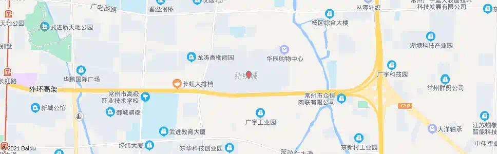 常州湖塘纺织城(菊花路)_公交站地图_常州公交_妙搜公交查询2024