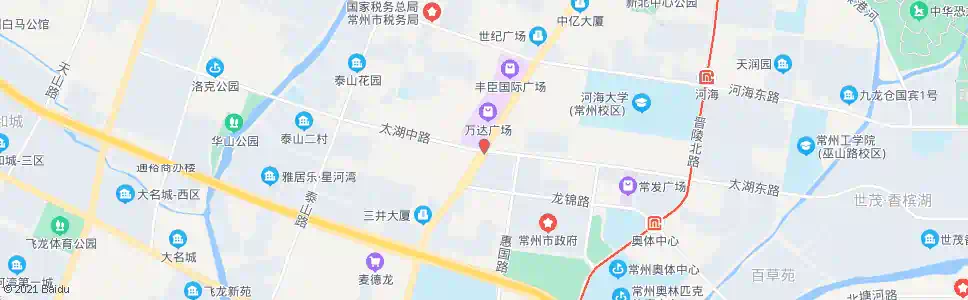 常州通江路太湖路_公交站地图_常州公交_妙搜公交查询2024