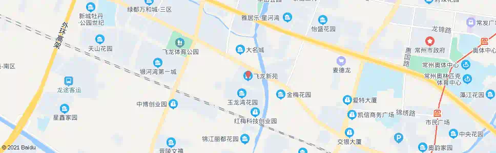 常州飞龙新苑_公交站地图_常州公交_妙搜公交查询2024