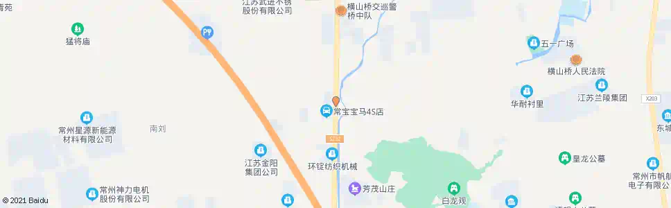 常州横山桥汽车城_公交站地图_常州公交_妙搜公交查询2024