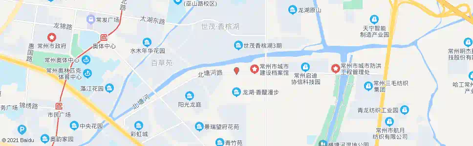 常州城建档案馆_公交站地图_常州公交_妙搜公交查询2024