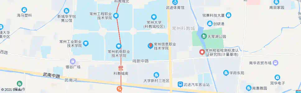 常州信息学院_公交站地图_常州公交_妙搜公交查询2024