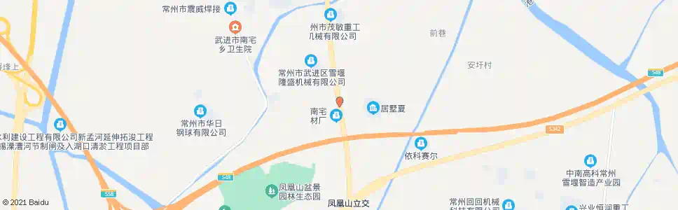 常州凤凰村东_公交站地图_常州公交_妙搜公交查询2024