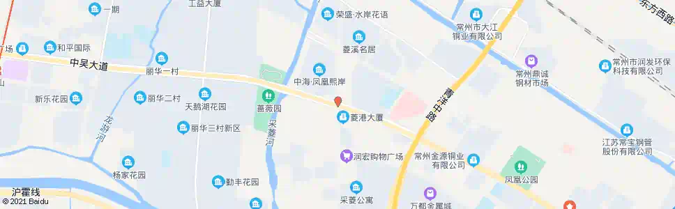 常州中吴大道凤凰路(城东机电市场)_公交站地图_常州公交_妙搜公交查询2024