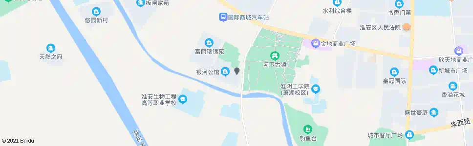 淮安河下小区_公交站地图_淮安公交_妙搜公交查询2024