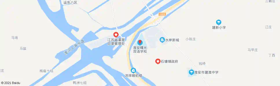 淮安曙光双语学校_公交站地图_淮安公交_妙搜公交查询2024