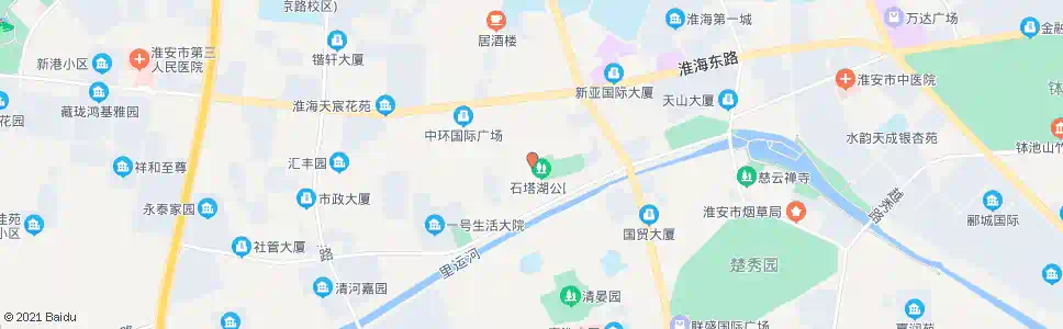 淮安少年宫_公交站地图_淮安公交_妙搜公交查询2024