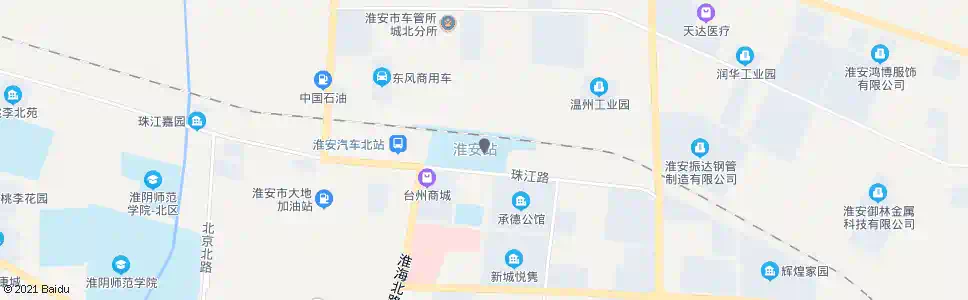 淮安百姓巷_公交站地图_淮安公交_妙搜公交查询2024