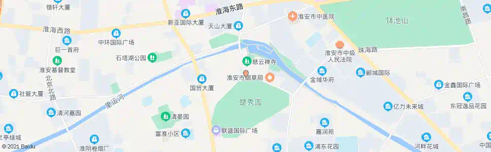 淮安环城路_公交站地图_淮安公交_妙搜公交查询2024