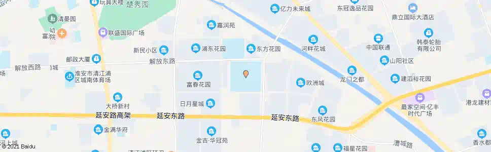 淮安新淮中(解放东路)_公交站地图_淮安公交_妙搜公交查询2024