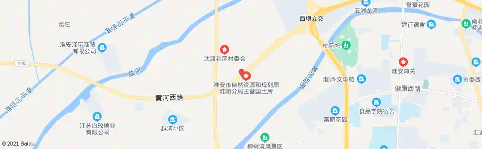 淮安沈渡村_公交站地图_淮安公交_妙搜公交查询2024