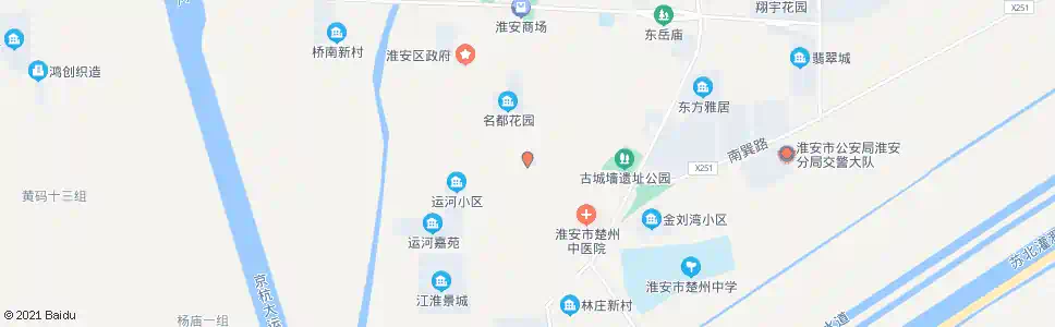 淮安南门市场_公交站地图_淮安公交_妙搜公交查询2024