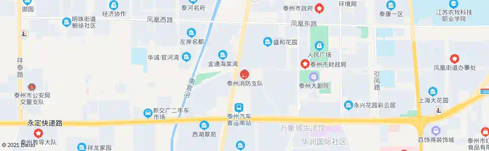 泰州消防支队_公交站地图_泰州公交_妙搜公交查询2024