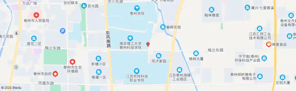 泰州南理工(东门)_公交站地图_泰州公交_妙搜公交查询2024