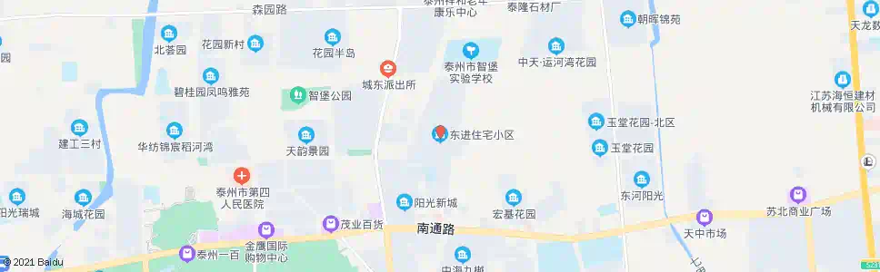 泰州东进小区_公交站地图_泰州公交_妙搜公交查询2024