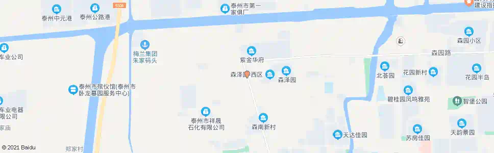 泰州森森村_公交站地图_泰州公交_妙搜公交查询2024