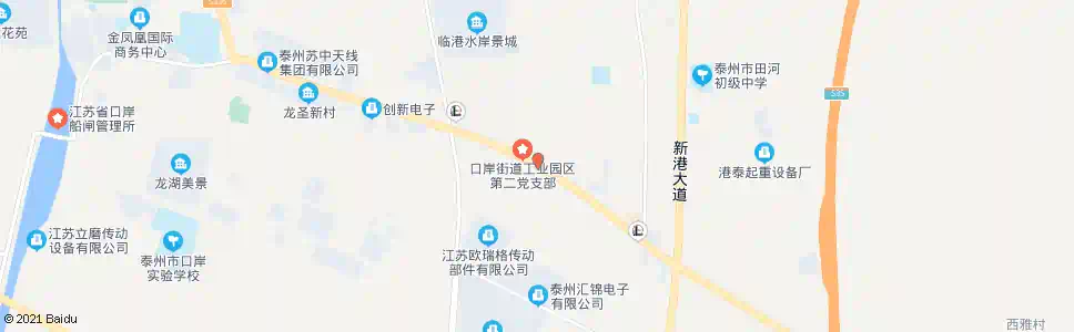 泰州爱华墙纸有限公司_公交站地图_泰州公交_妙搜公交查询2024