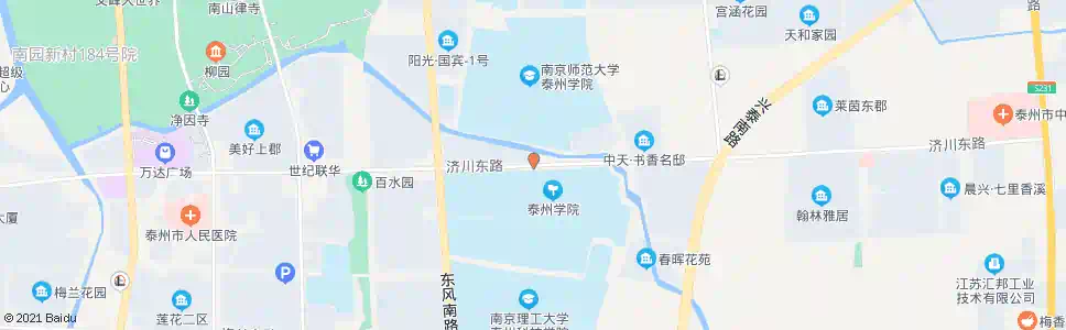 泰州泰州学院春晖路_公交站地图_泰州公交_妙搜公交查询2024