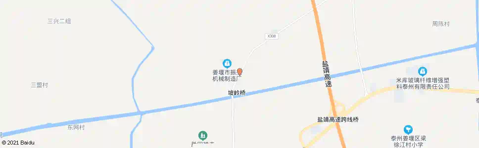 泰州坡岭_公交站地图_泰州公交_妙搜公交查询2024