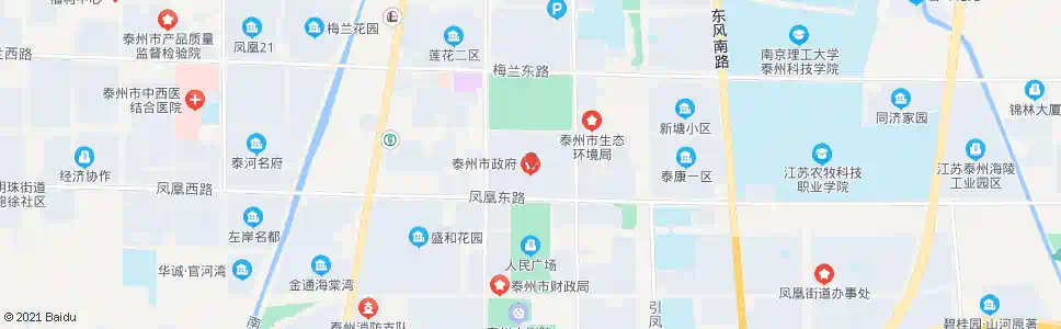 泰州市政府_公交站地图_泰州公交_妙搜公交查询2024