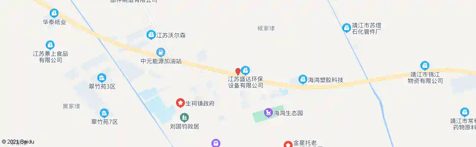 泰州生祠村_公交站地图_泰州公交_妙搜公交查询2024