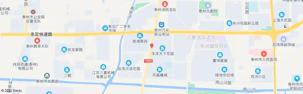 泰州西湖翠苑东门_公交站地图_泰州公交_妙搜公交查询2024