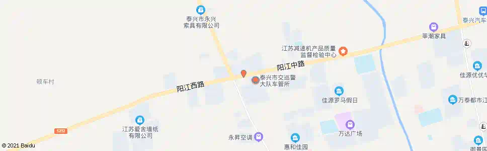 泰州交警大队_公交站地图_泰州公交_妙搜公交查询2024